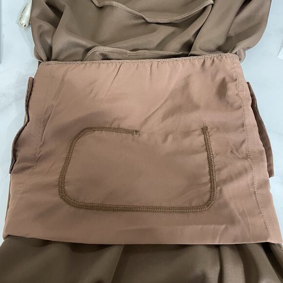 ODODOS Modal Soft Loose Tank Dress Medium Espresso Kangaroo Pocket Casual NEW - Picture 5 of 7